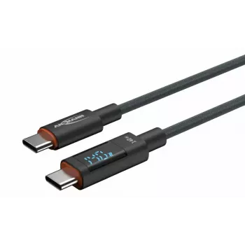 USB Cable Ansmann 1700-0176 USB 2.0 1.2m USB C Anthracite