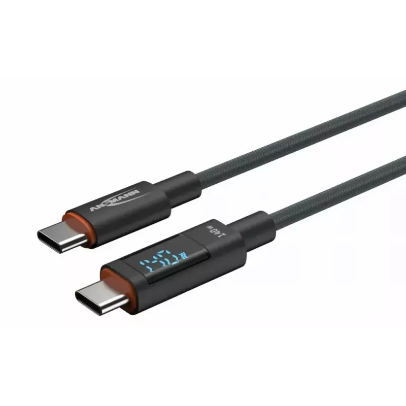 USB Cable Ansmann 1700-0176 USB 2.0 1.2m USB C Anthracite