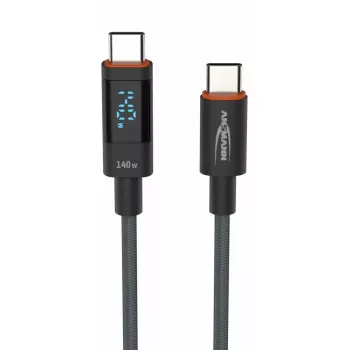 USB Cable Ansmann 1700-0176 USB 2.0 1.2m USB C Anthracite