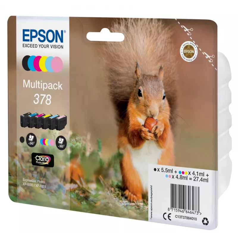 Ink Cartridge Epson C13T37884010 Black Cyan Light Cyan Light Magenta Magenta Yellow