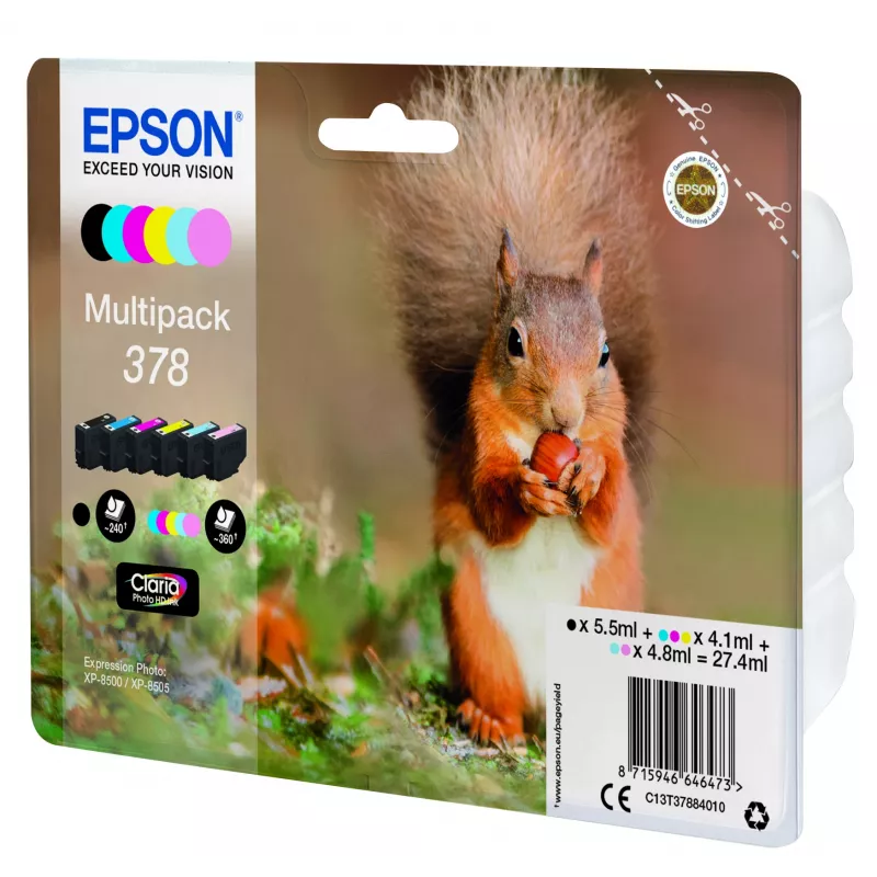 Ink Cartridge Epson C13T37884010 Black Cyan Light Cyan Light Magenta Magenta Yellow