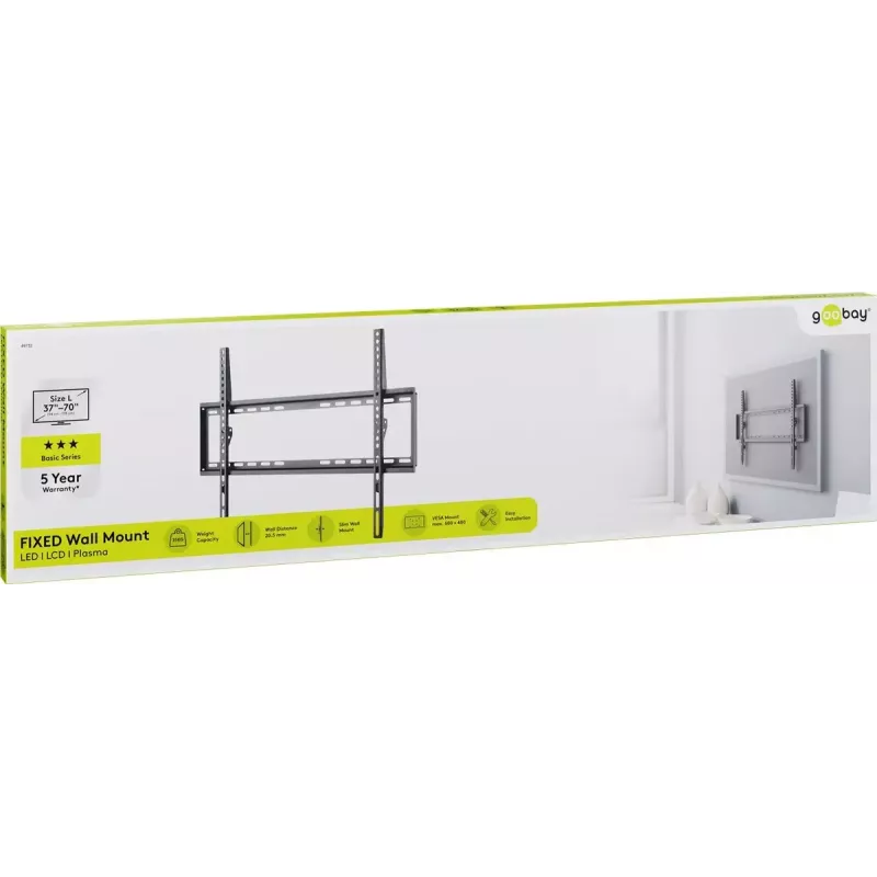 TV mount Goobay 49732 177.8 cm (70 inch) Black