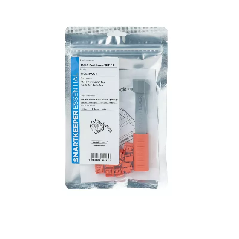 Port blocker + key Smartkeeper NL03PKOR RJ-45 Orange 10 pc(s)