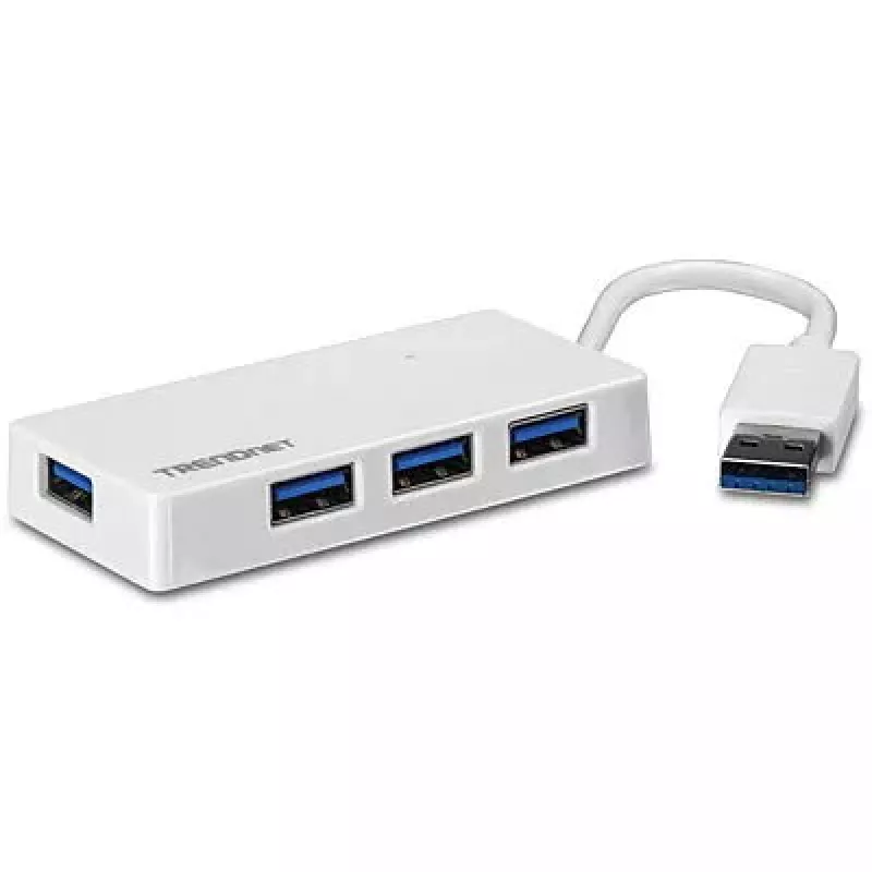 Hub Trendnet TU3-H4E USB 3.2 Gen 1 Type-A White