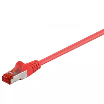 Goobay CAT 6 patch cable S/FTP (PiMF), 3 m, red, RJ-45 to RJ-45