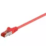 Goobay CAT 6 patch cable S/FTP (PiMF), 3 m, red, RJ-45 to RJ-45