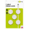 Cable holder Goobay 95183 White 5 pcs Universal