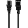 Extension Lead C13 Socket C14 Plug 0.5m Black Goobay
