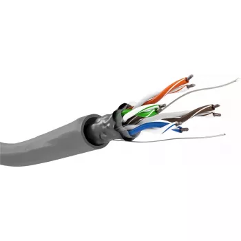 Network Cable Goobay CAT 5e F/UTP Grey 100m
