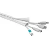 Wire Sleeve Goobay 51918 White 1.8m