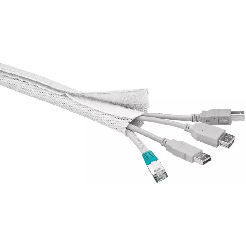 Wire Sleeve Goobay 51918 White 1.8m