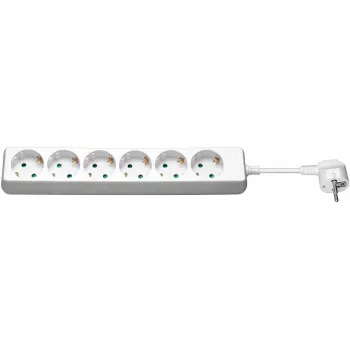 Goobay 6-Way Power Strip 1.5 m white 6 AC outlets 3500 W