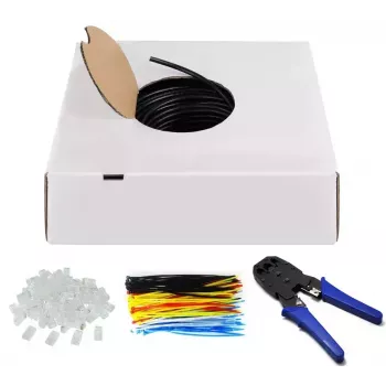 Networking cable Goobay 94399 U/UTP Cat6 305 m Black