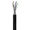 Network Cable Goobay CAT 6 outdoor S/FTP 100m Black
