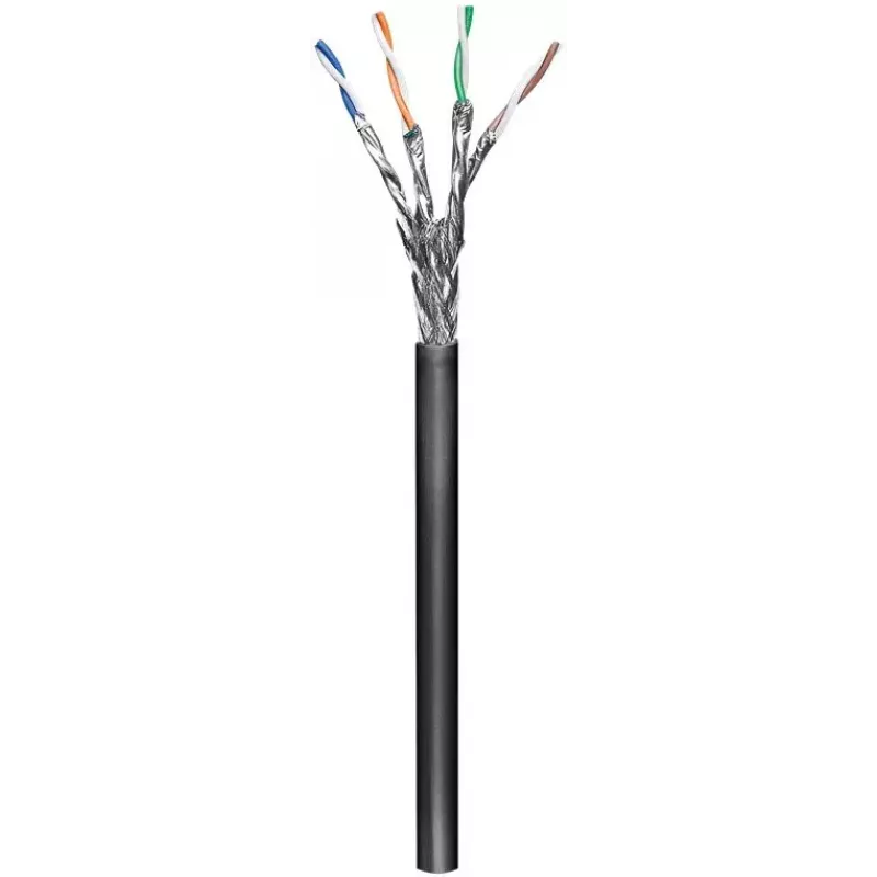 Network Cable Goobay CAT 6 outdoor S/FTP 100m Black