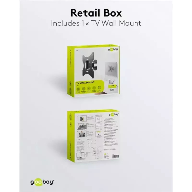 TV Wall Mount Basic Tilt Goobay 51893