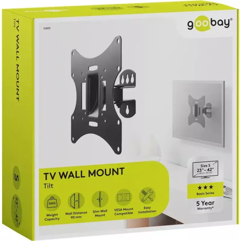 TV Wall Mount Basic Tilt Goobay 51893