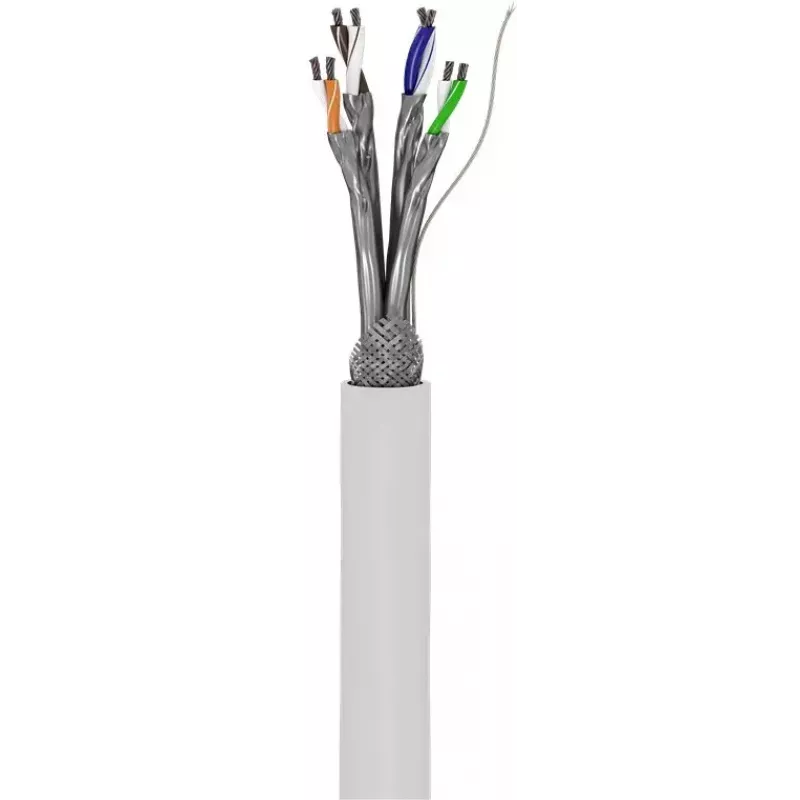 Goobay CAT 6 network cable S/FTP PiMF white 100m
