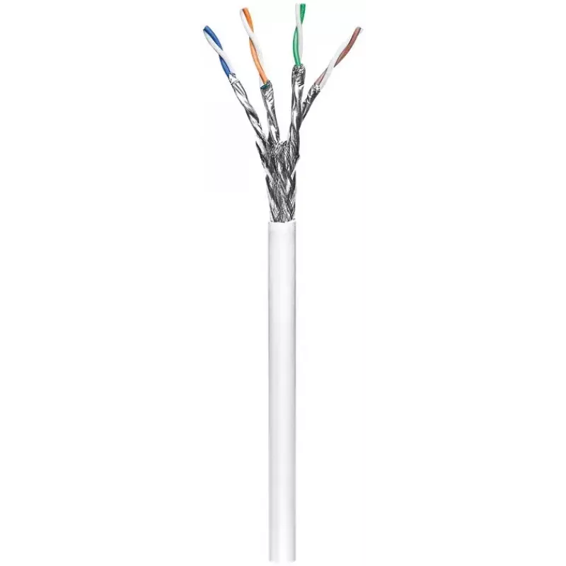 Networking cable Goobay 94218 RJ45 Cat6 305 m White