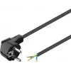 Angled Protective Contact Cable Goobay 93976 1.5m Black