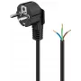 Angled Protective Contact Cable Goobay 93976 1.5m Black