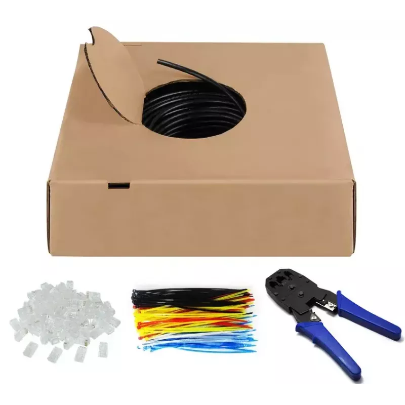 Network Cable Goobay CAT 6 Outdoor U/UTP 100m Black