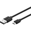 Goobay Micro-USB Fast-Charging and Sync Cable 1 m USB 2.0 Black