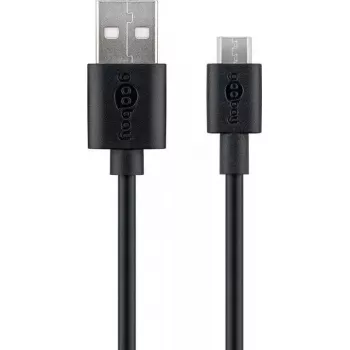 Goobay Micro-USB Fast-Charging and Sync Cable 1 m USB 2.0 Black