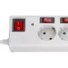 Goobay 6-Way Surge-Protected Power Strip with Switch 1.5 m 6 AC Outlets