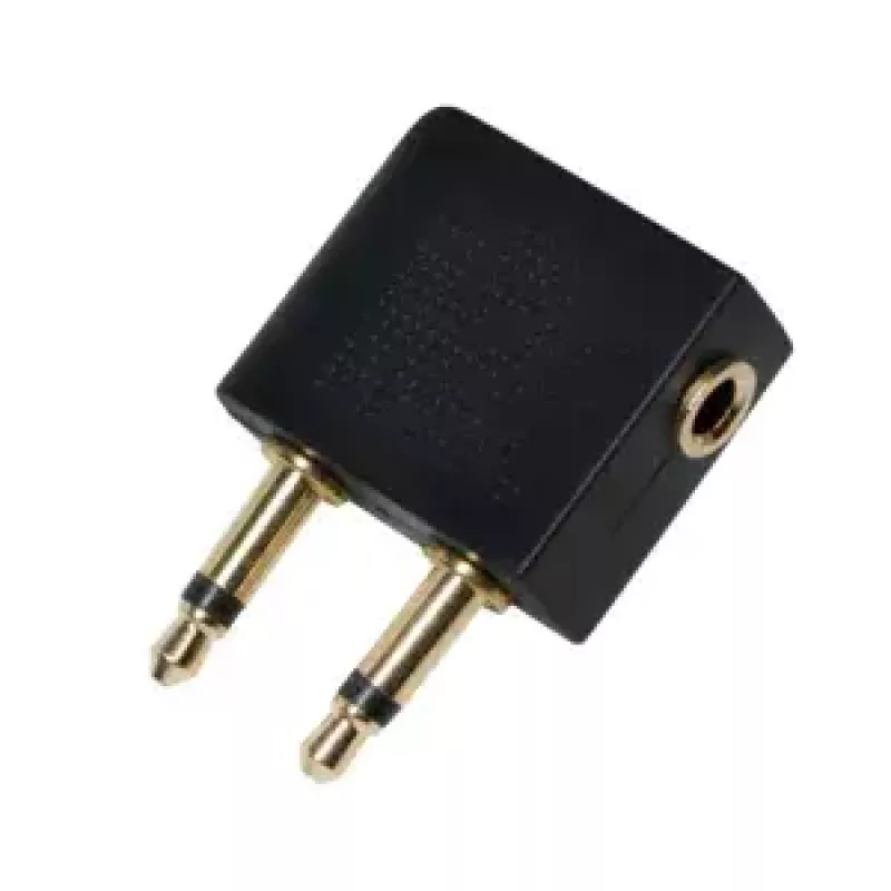 Cable gender changer LOGILINK CA1089 — 2×3.5 mm to 1×3.5 mm, gold-plated contacts, black