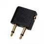 Cable gender changer LOGILINK CA1089 — 2×3.5 mm to 1×3.5 mm, gold-plated contacts, black