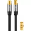 Coaxial Cable Goobay 70378 3 m Black Male to Female