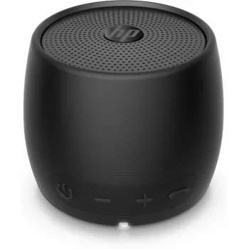 HP Black Bluetooth Speaker 360, Wired & Wireless, Mono portable speaker, Black, Cylinder, Buttons, Universal