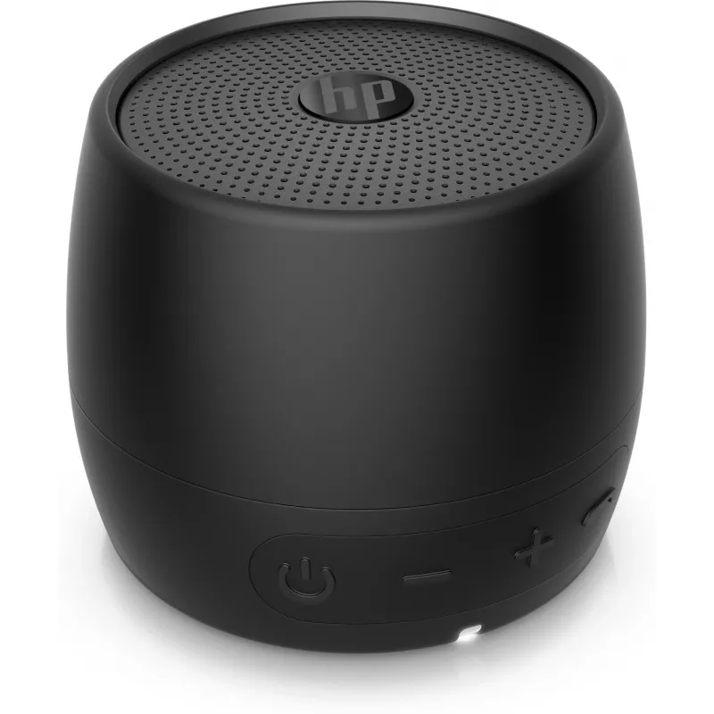 HP Black Bluetooth Speaker 360, Wired & Wireless, Mono portable speaker, Black, Cylinder, Buttons, Universal