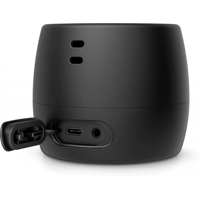 HP Black Bluetooth Speaker 360, Wired & Wireless, Mono portable speaker, Black, Cylinder, Buttons, Universal