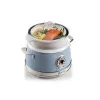 Ariete 2904 Rice Cooker - Electric Rice Cooker with ceramic bowl - Homemade Sushi - Multicooker - Vintage Line - 3.5 L - 650 W - Blue