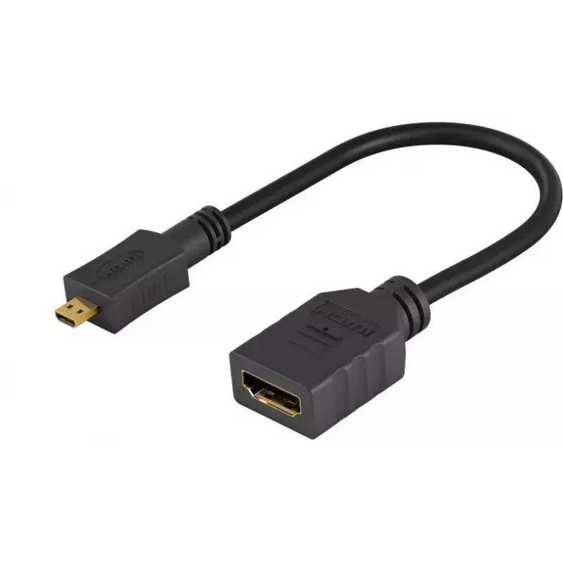 HDMI Cable Wentronic 58683 0.15m Type D Micro to Type A Standard Black