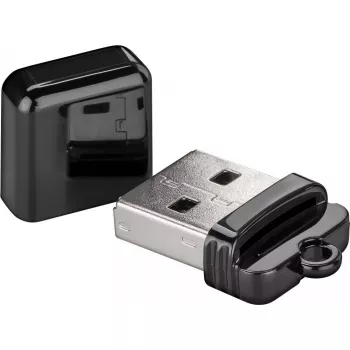 Card reader GOOBAY USB-A 2.0 for MicroSD, 480 Mbit/s, black