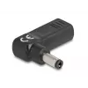 DeLOCK Adapter USB Type-C female to 5.5 x 2.1 mm male 90° angled