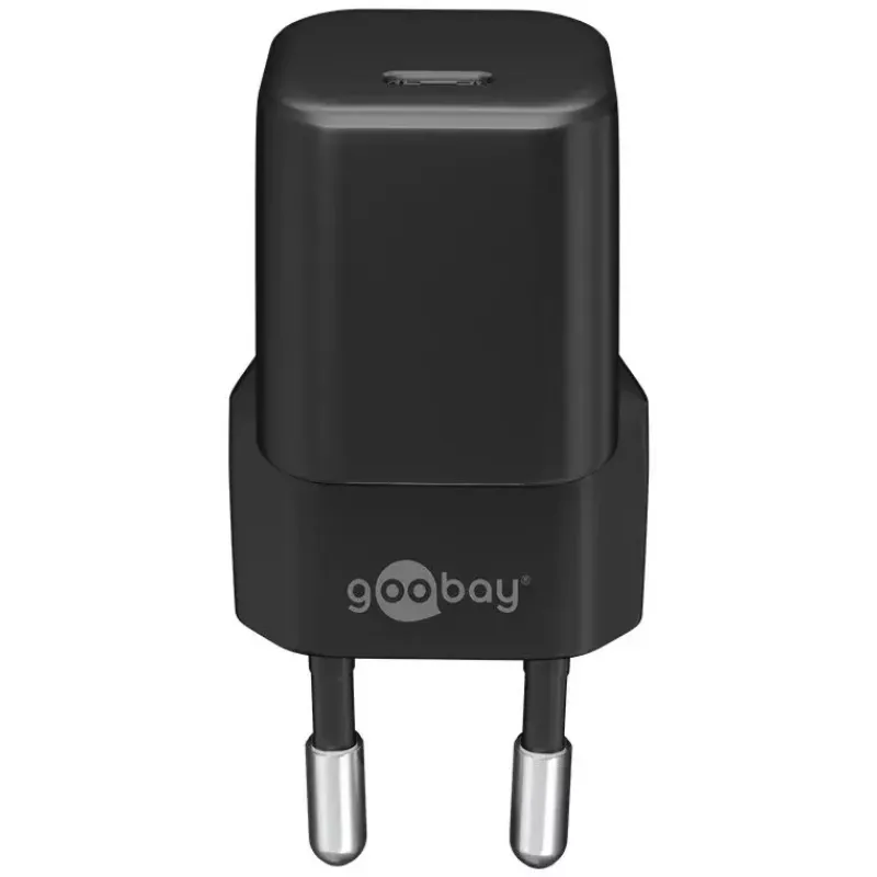 Indoor Charger Goobay 59715 Black AC Fast Charging Smartphone Tablet