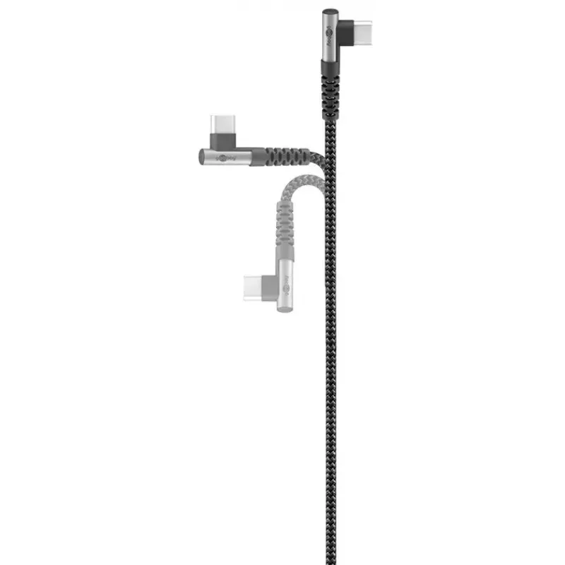 Goobay USB Cable USB 2.0 2m USB C Black Grey