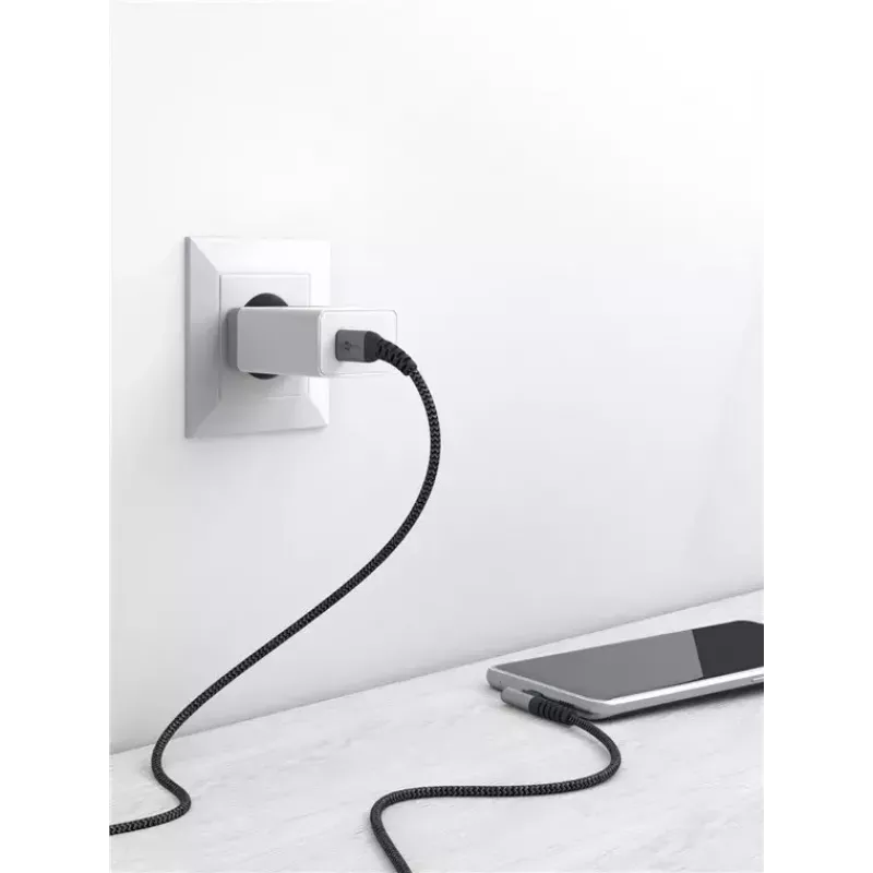 Goobay USB Cable USB 2.0 2m USB C Black Grey