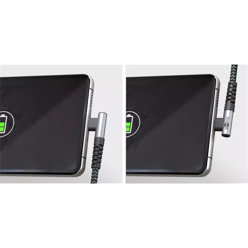Goobay USB Cable USB 2.0 2m USB C Black Grey