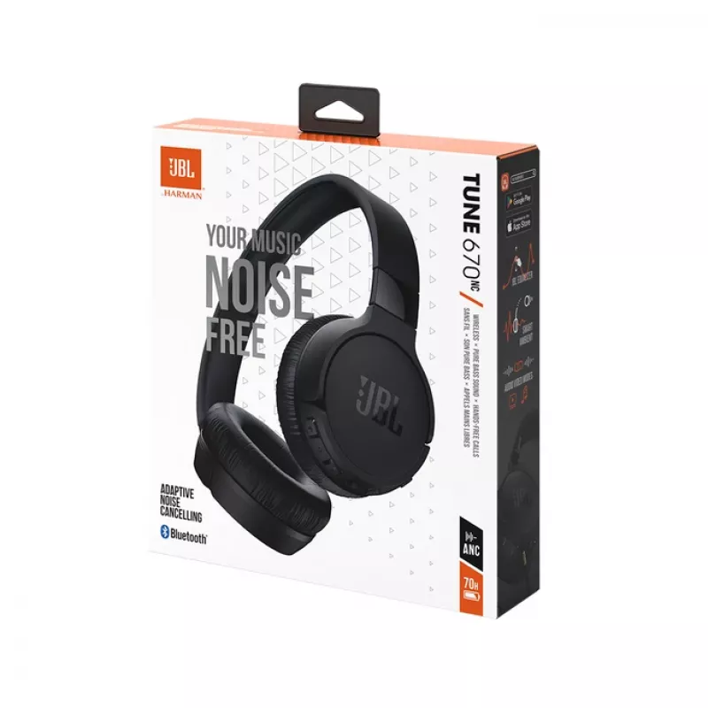 JBL Tune 670 NC Headset Wired & Wireless Head-band Calls/Music USB Type-C Bluetooth Black