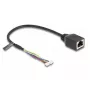 Network Cable DeLOCK 88007 RJ45 to 4pin 6pin Cat5e 0.3m Black