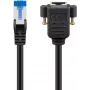 Networking cable Goobay 65641 RJ-45 Cat6a 0.5 m Black