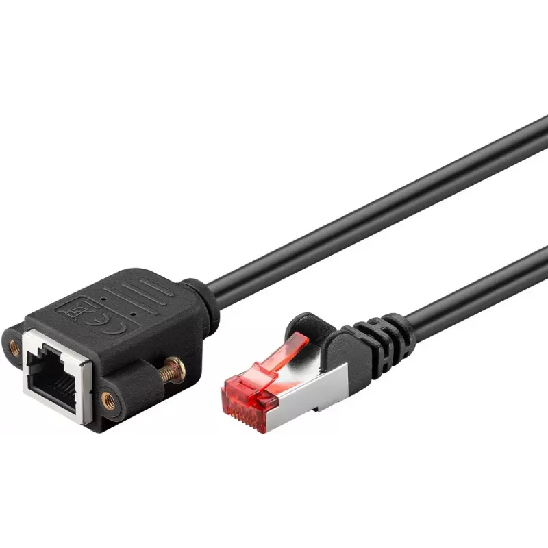 Networking Cable Goobay 65637 RJ-45 Cat6 1m Black