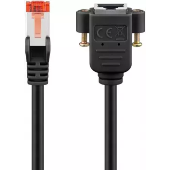 Networking Cable Goobay 65637 RJ-45 Cat6 1m Black