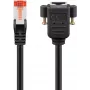 Networking Cable Goobay 65637 RJ-45 Cat6 1m Black