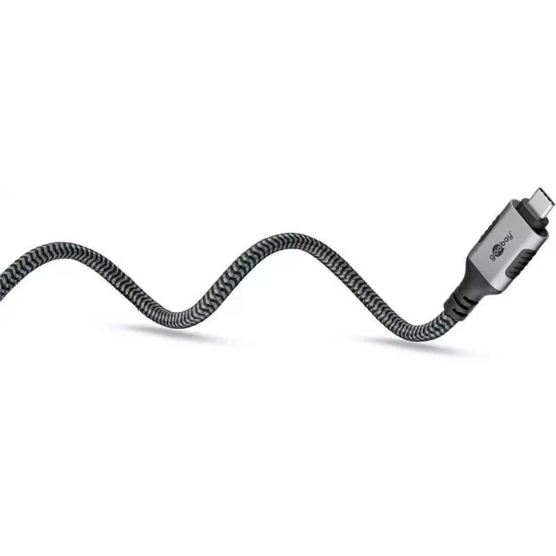 Goobay Gender Changer USB C to RJ-45 10m Black Silver
